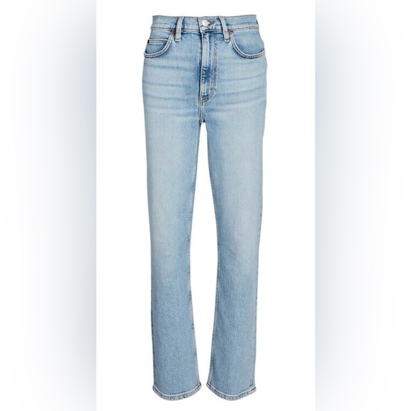 RE/DONE Jeans Women’s Size 24 70s Straight-Leg Jeans in Mid 90s Wash - Picture 3 of 14